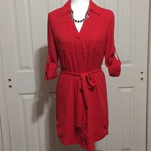 EXPRESS Fire Red Dress